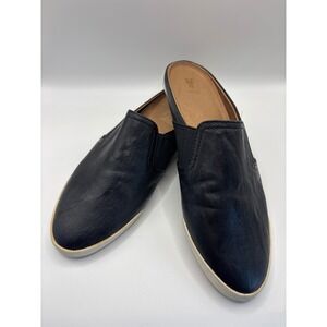 Frye Ivy Leather Mule Sneaker Womens Black Slip On Backless Loafers Shoes Size 8